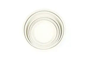 27cm Terracotta Saucer White