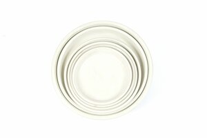 30cm Terracotta Saucer White