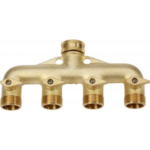 4 Way Brass Tap Manifold Darlac - image 1