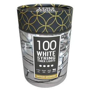 Battery string lights - white 100
