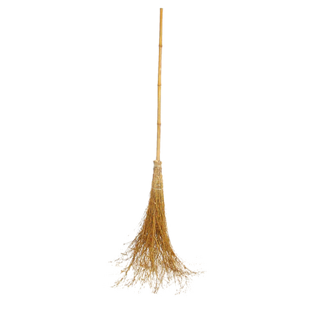 Besom Broom With Bamboo Handle