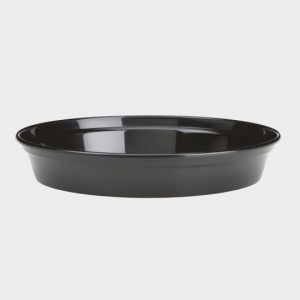 Black 25.4cm Plastic Flower Pot Saucer