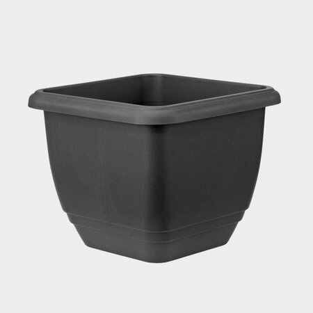 Black 30cm Plastic Balconiere Square Pot