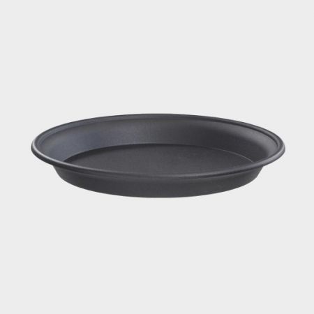Black 38cm Plastic Multi-Purpose Saucer
