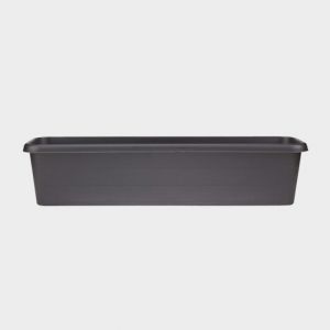 Black 60cm Plastic Terrance Trough