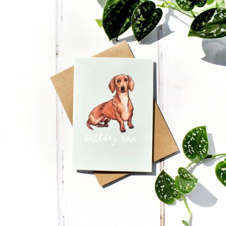 Charlotte's Card Dachshund Birthday