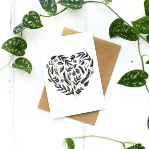 Charlotte's Card Floral Heart