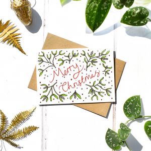 Charlotte's Card Merry Mistletoe