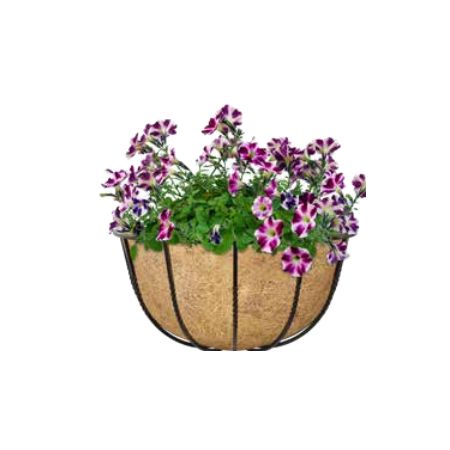 Cotswold Half Basket with Coco Liner 16" Black