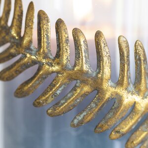 Fern Leaf Hurricane Lamp 9.5x9.5x14cm - image 2