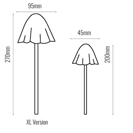 Forest XL  Mushroom Lights - Set of 6 - image 2