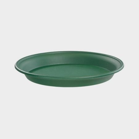 Green 21cm Plastic Saucer