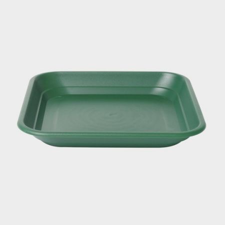 Green 40cm Plastic Balconniere Square Tray
