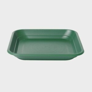 Green 40cm Plastic Balconniere Square Tray