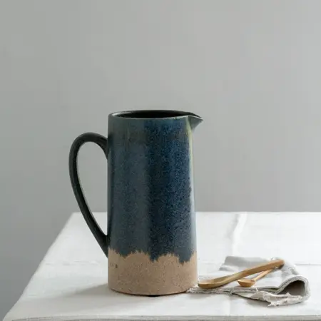 Jug Blue/Green Dipped 19x12x23.5cm - image 1