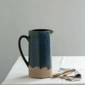Jug Blue/Green Dipped 19x12x23.5cm - image 1