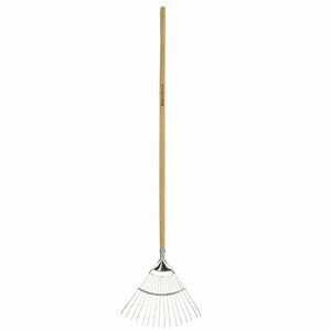 Long Handled Lawn Rake Stainless Steel