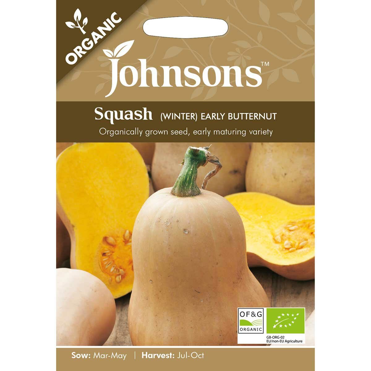 ORG SQUASH (Winter) Early Butternut Goldcliff Garden Centre