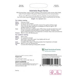 RHS AUBRIETA Royal Series Seeds - image 2