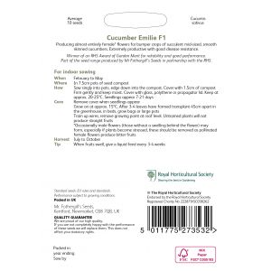 RHS CUCUMBER Emilie F1 Seeds - image 2