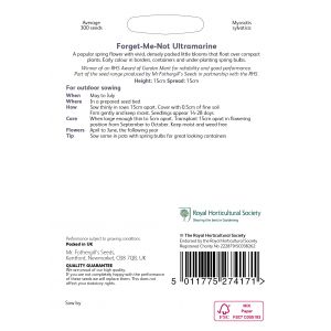 RHS FOrganicET-ME-NOT Ultramarine Seeds - image 2