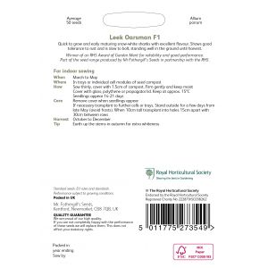 RHS LEEK Oarsman F1 Seeds - image 2