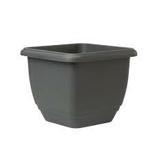 Slate Grey Plastic Patio Planter 30cm