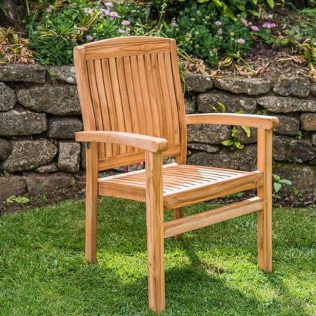 Stacking Marie Teak Chair