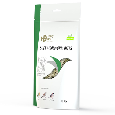 Suet Mealworm Bites 1kg Henry Bell