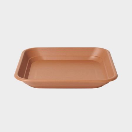 Terracotta 40cm Plastic Balconniere Square Tray