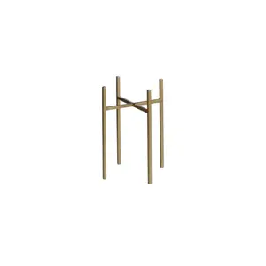 Wire Plant Stand Gold 13 x 25cm
