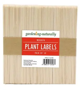Wooden Plant Labels Pack of 50